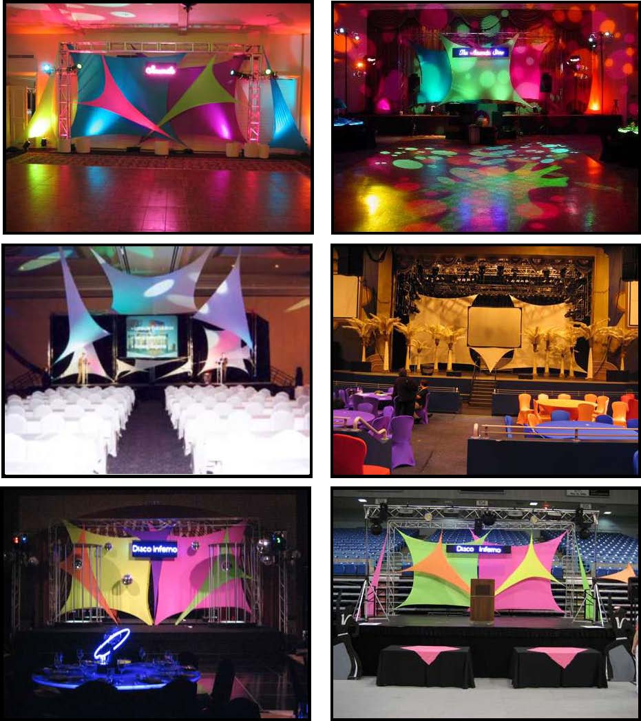 Props & Products Stage – Spandex Panels